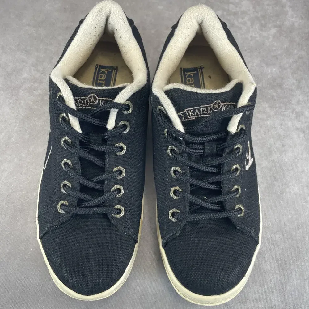 Vtg Karl Kani Sz 7 Sneakers 90s Hip Hop Streetwear Retro Canvas Shoes Y2K Kicks